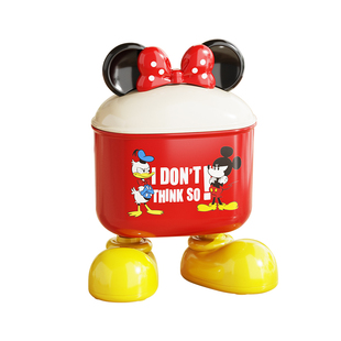 米奇牙签盒轻奢高级可爱创意棉签盒新款高颜值家用竹签牙线收纳盒