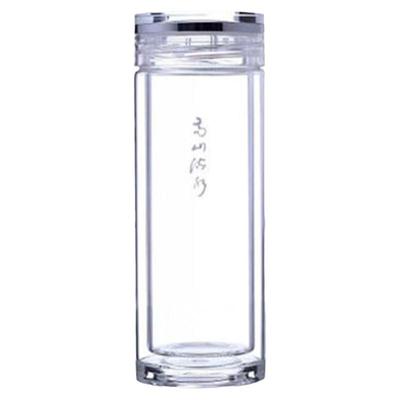 双层加厚玻璃杯男女士高档便携