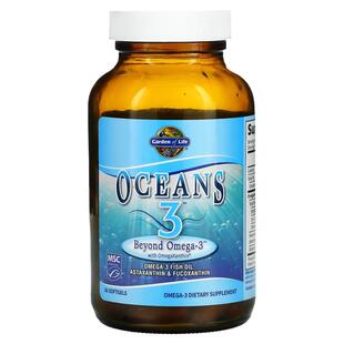 Garden of Life雀巢生命花园Oceans3欧米茄叶黄素鱼油软胶囊心脏