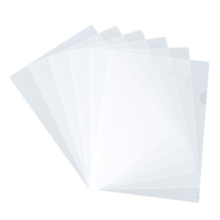 环美L型透明文件套文件夹5705单片夹单页文件单片A4单页资料夹试卷夹层学生透明磨砂文件袋a4插页袋塑料办公