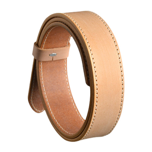 意大利马缰革头层植鞣牛皮 黑色棕色男士休闲商务手工缝线皮带条