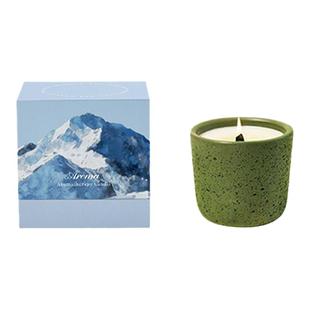 冰岛苔原小众高级艺术香薰蜡烛室内香氛生日扩香木质香膏礼盒