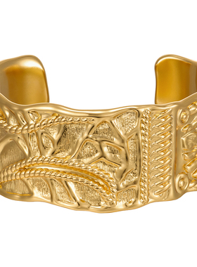 MONSECRET棕榈遗迹手镯复古夸张