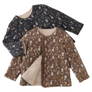 夹棉儿童棉服外套宝宝棉袄内胆女童内搭棉衣加绒加厚保暖校服神器