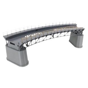 火车内燃机车模型 1 87建筑场景沙盘周边 原创搭配 弯曲铁路桥