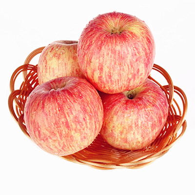 条纹果烟台苹果山东80#5斤红富士