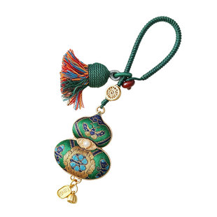 非遗宋锦葫芦手机挂件名家上久楷款纯手工挂件包包挂车挂双面葫芦