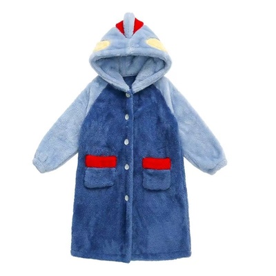 珊瑚绒儿童秋冬季加厚卡通家居服