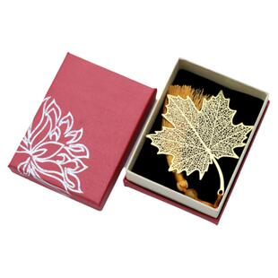 黄铜金属植物叶脉书签古典中国风创意小清新学生用生日文创礼品