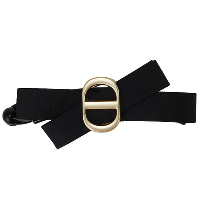 韩国猪鼻子CD黑色蝴蝶结香蕉夹