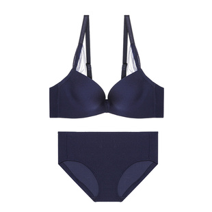 【套装】LACLOVER兰卡文时光之约洞洞杯薄款文胸内裤套装