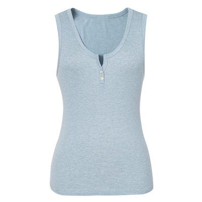 伊芙丽outlets店V领天丝羊毛吊牌背心修身百搭通勤基础内搭T恤女