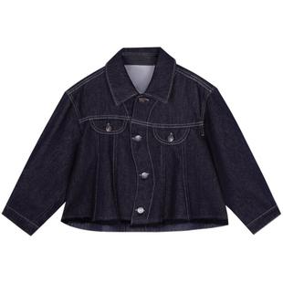 woobaby女童牛仔外套24秋冬季新女宝宝女孩夹克上衣儿童外套童装