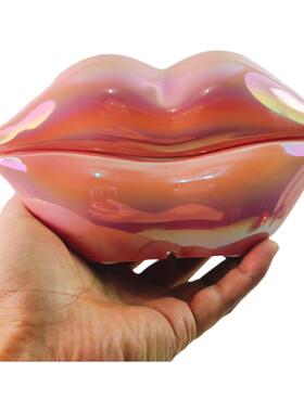 造型摆件礼品电话机主题宾馆休闲工艺摆饰家居个性抽象嘴唇电话机