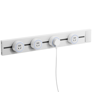 32A可移动超长轨道插座60cm80 100 120公分家用扩展滑动导轨排插