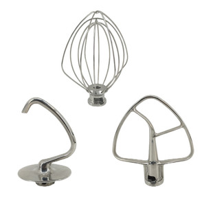 适用美国KitchenAid不锈钢面团钩搅拌拍打蛋球 K45WW K45AB K45DH