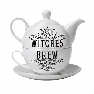 Alchemy Gothic ATS3 WITCHES BREW HEX哥特风星月图案茶具套装