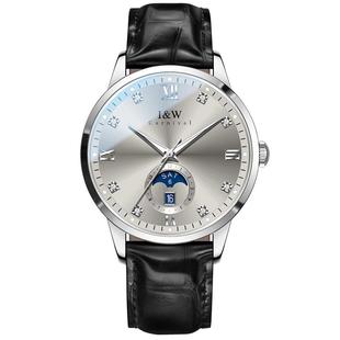 瑞士IW爱沃驰男款手表机械表2025新款商务男士全自动真皮品牌腕表