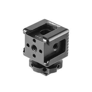 FOMITO云台三头补光灯麦克风支架手机监视器冷靴口底座单反相机金属云台三头热靴支架拓展云台底座外接配件