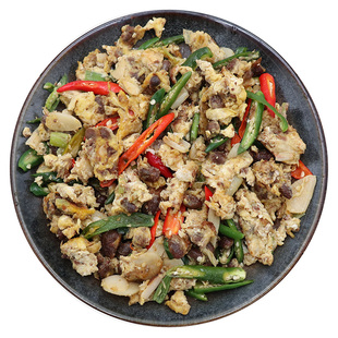 【勺子哥-盐豆炒鸡蛋250g】辣椒炒草捂臭干盐豆 徐州邳州新沂特产