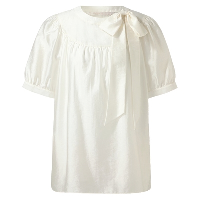 歌莉娅天丝上衣女夏季短袖小衫