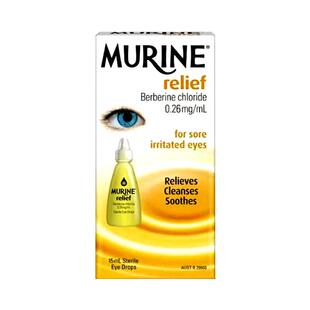 MURINE妙莲滴眼液人工泪滴缓解眼干眼疲劳温和缓解过敏刺激15ML