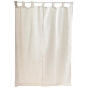 分片门帘日式亚麻半帘家用夏天素色店铺隔断帘装饰布餐客厅出租屋