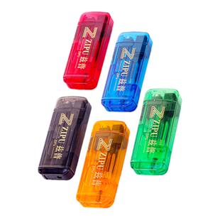 915翻盖防风打火机电子一次性火机塑料透明定制订做印字防爆耐用