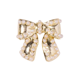 lz美甲蝴蝶结饰品超闪海星戒指链条珍珠吊坠指甲装饰锆石网红爆款