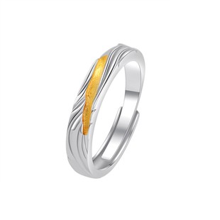 999纯银逐光戒指男生2025新款爆款男士自律尾戒小众设计生日礼物