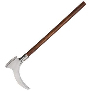 农用镰刀割草刀除草神器不锈钢木柄双砍户外连刀开路砍树两用柴刀