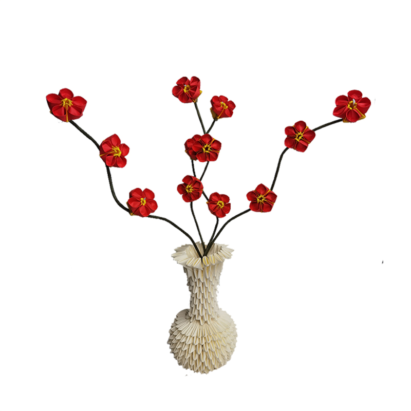 DIY手工折纸24节气梅花作品材料