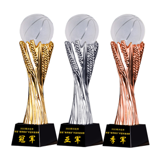 篮球水晶奖杯定制定做MVP学校运动会冠军比赛三分王得分王技巧赛