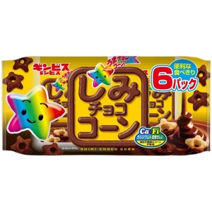 日本代购金必氏ginbis巧克力泡芙镂空星星棒造型儿童饼干零食