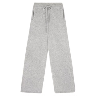 秒发!2026春季新款韩国设计师lep*ein简约松紧腰抽绳针织休闲裤