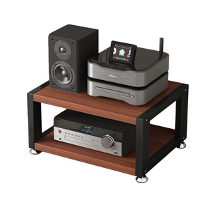 桌面小尺寸功放机架胆机支架解码器耳机放大器CD机卡座音响收纳架