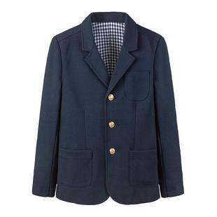 伊顿纪德校服 学院西装藏青色修身版长袖男童西装15Z101