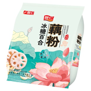 智仁藕粉纯味原味莲藕粉早餐免煮即食冲泡代餐饱腹感冲饮食品