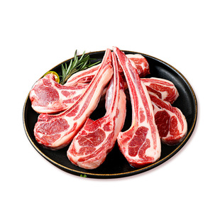 羊小柒宁夏滩羊肉羊排法式战斧小羊排原切羊羔肉肋排新鲜烧烤食材