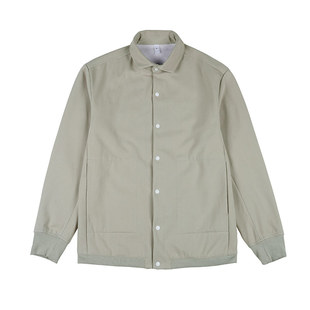 LUUD 潮男帅气纯色加绒小外套冬季复古休闲日常衬衣加厚保暖夹克