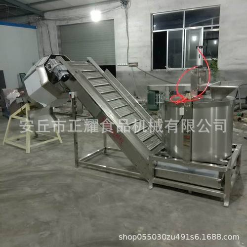 批发小型油炸薯条甩油机 食品离心脱油生产线 油炸食品脱水脱油机