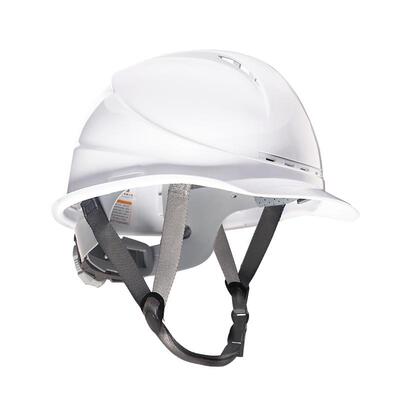 领导白色安全帽工程监理头盔