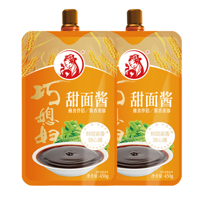 巧媳妇甜面酱450g随心蘸家用拌面拌饭酱蘸食烤鸭酱香