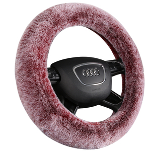 手感好冬季保暖毛绒汽车方向盘套三件套通用汽车把套档位套手刹套