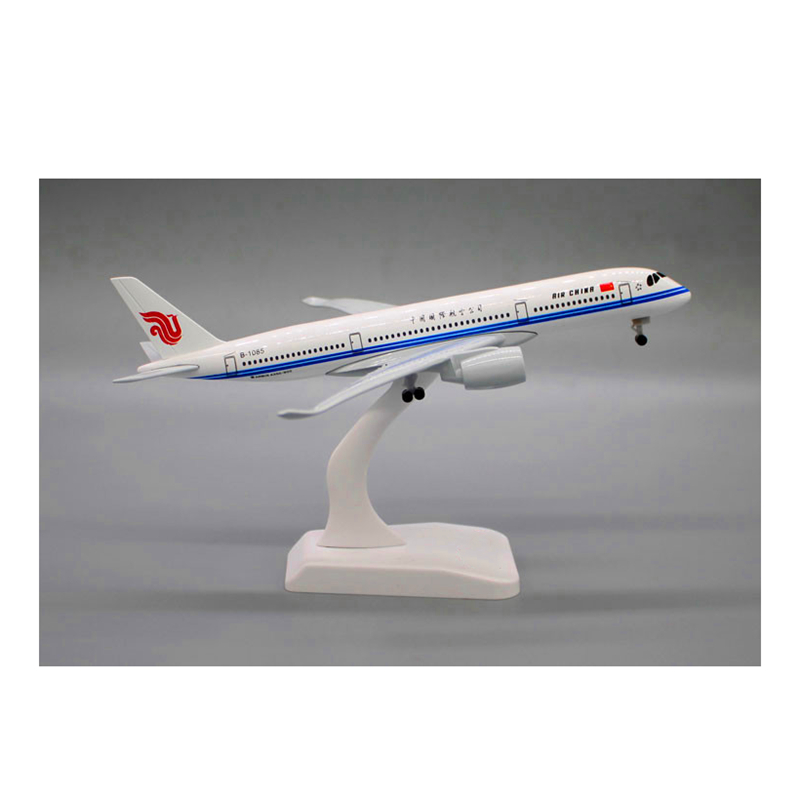 16-37仿真飞机模型实心合金客机东方南方国航空带轮可转生日礼物