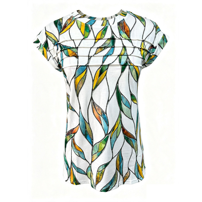 2025 trendy printed loose short sleeve T-shirt top for women