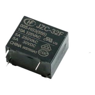 HF32F功率继电器JZC-32F-005-HS3(555)5V12V24VDC 3A 5A ZS3 1HS