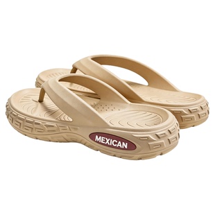 稻草人足弓支撑防滑拖鞋男防臭外穿人字拖EVA可开车厚底沙滩运动