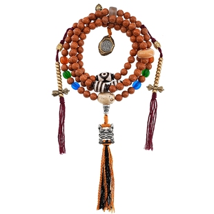 卡杰格朵.原创设计无齿小金刚菩提子佛珠手串藏式项链念珠108颗