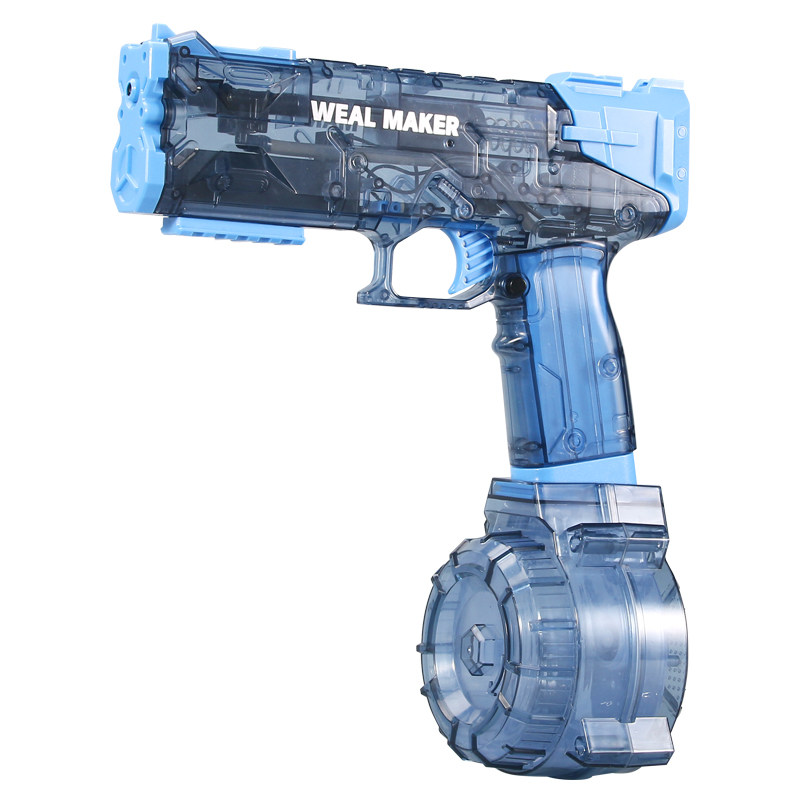 冰爆电动连发水枪儿童玩具喷水大容量呲水枪男孩高压强力回膛壁虎